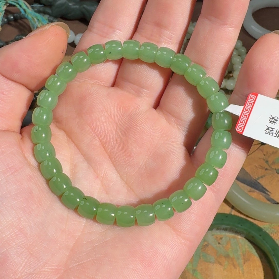 和田玉手串未镶嵌?***?