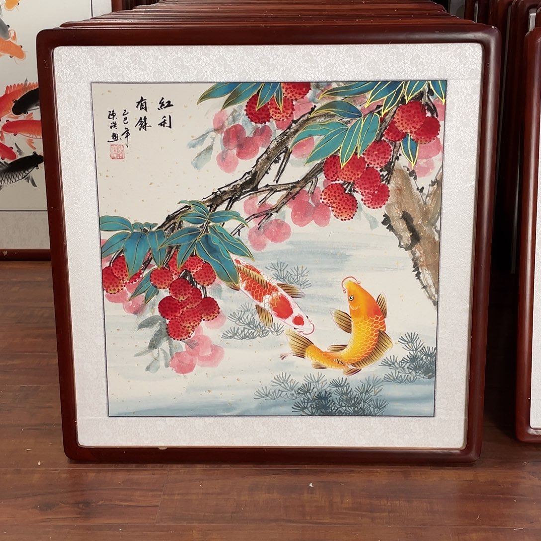 国画带框尺寸63*63厘米