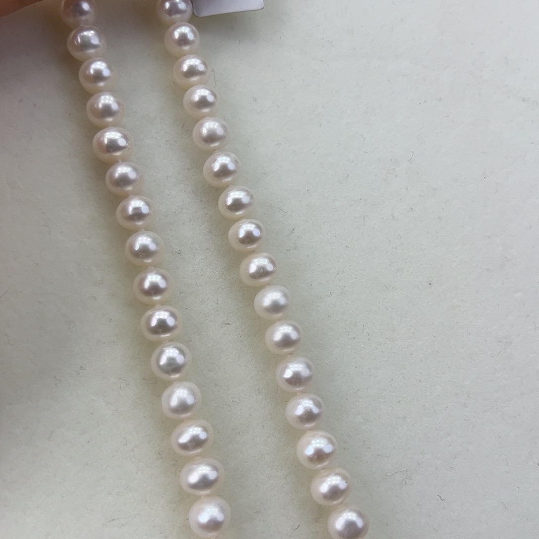 淡水珍珠颈饰银S925镶嵌➕8