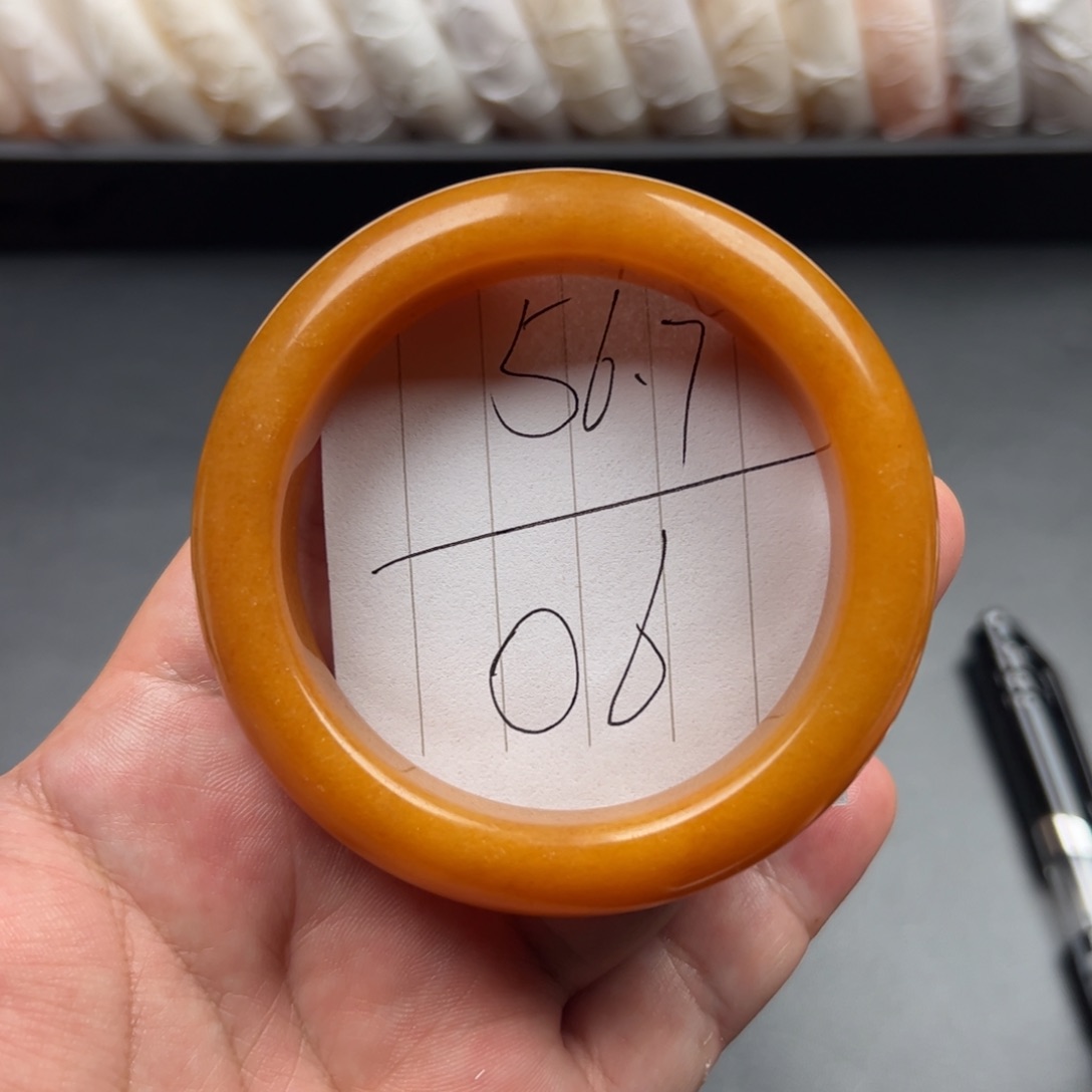 石英质玉（黄龙玉）手镯未镶嵌06