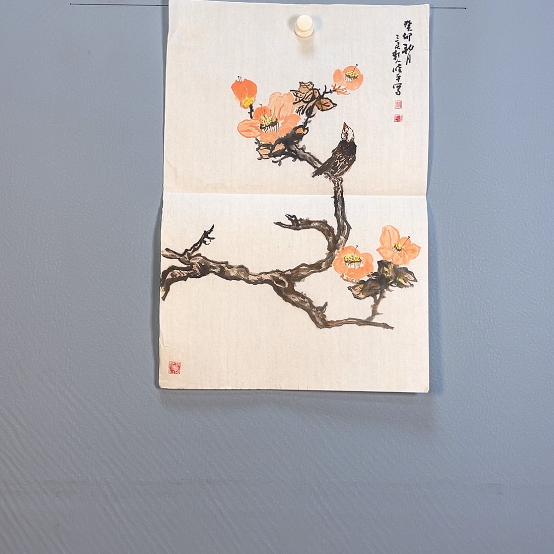 国画479 花红艳绿之美称的白