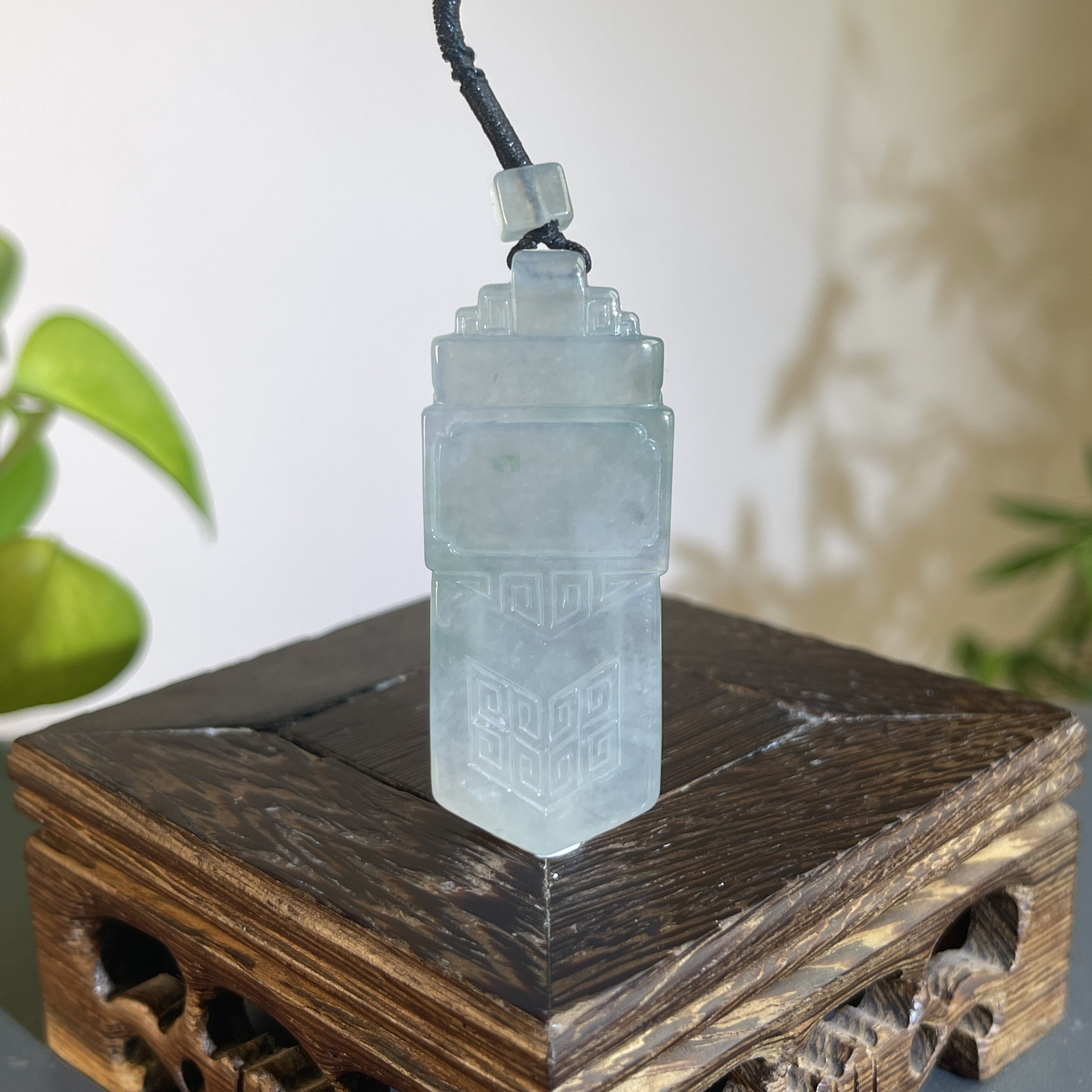 JXB17-119  天然缅甸A货翡翠 仿古牌