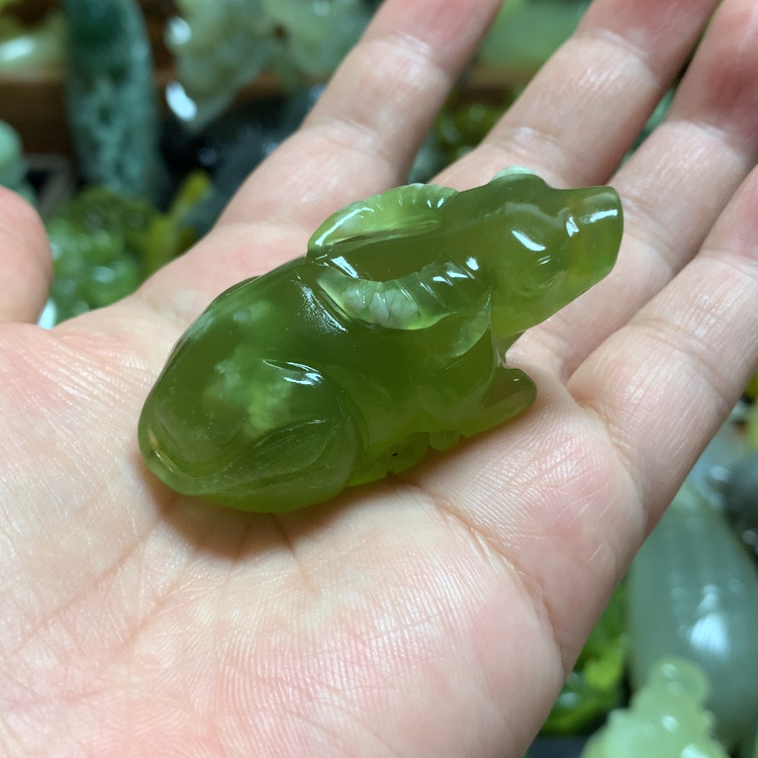 岫玉手把未镶嵌手把