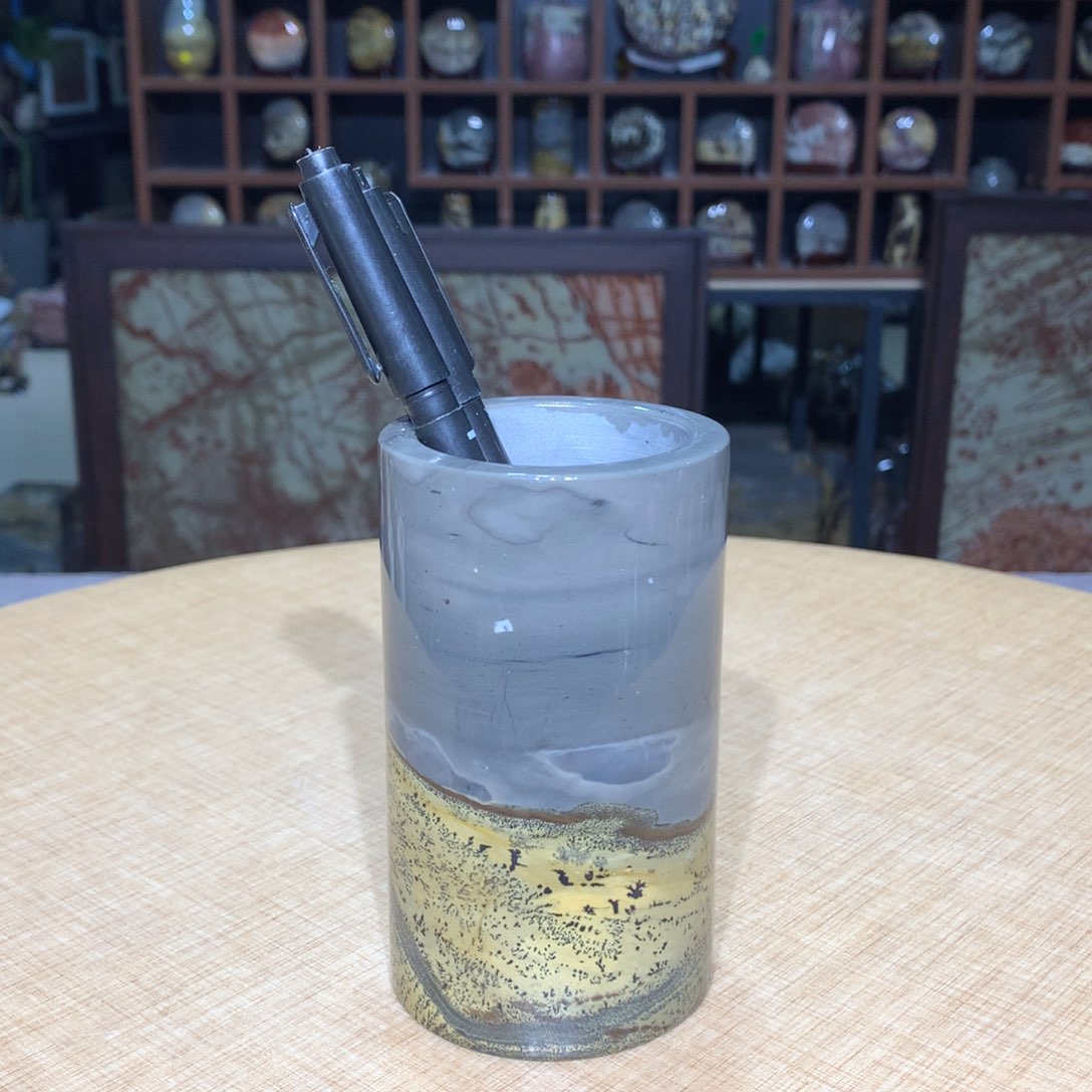 紫砂广西国画石摆件，收藏观赏