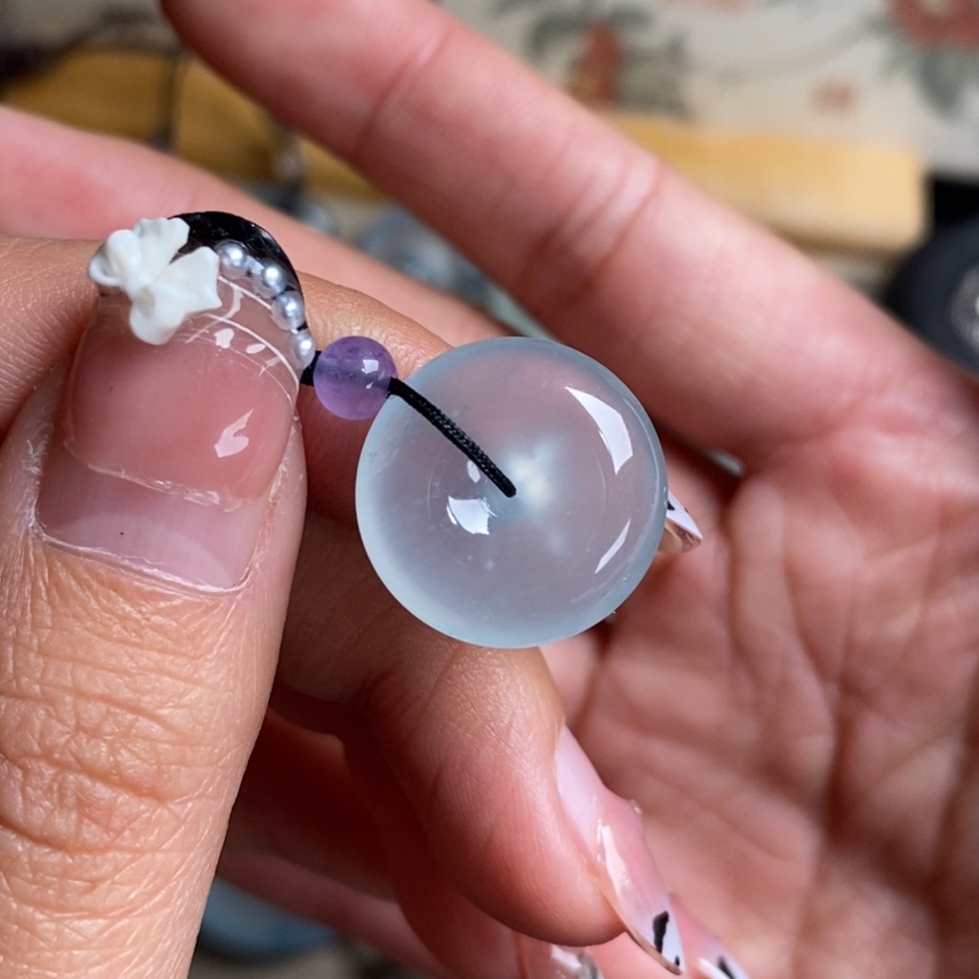 翡翠未镶嵌颈饰高冰种冰透形体饱满厚庄平安扣吊坠