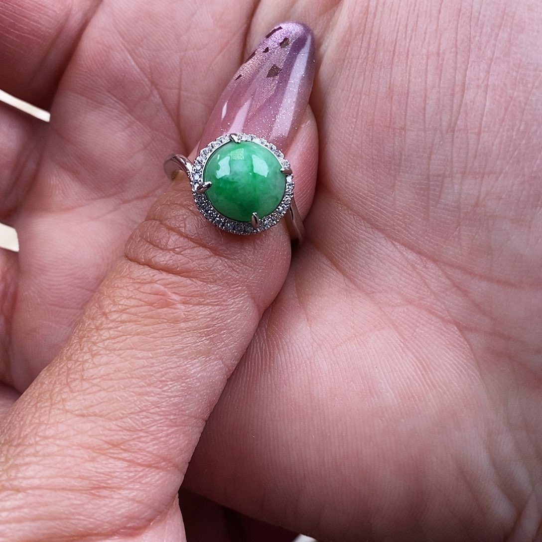 之****翡翠未镶嵌戒指缅甸