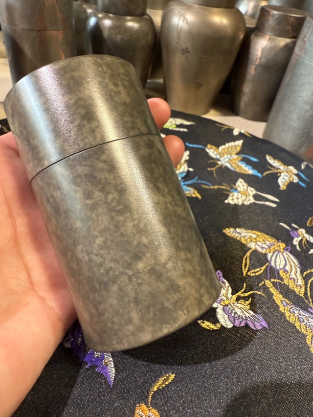 锡器茶叶罐 存茶罐 醒茶罐 锡器 直径50cm 高85cm 容量110ml