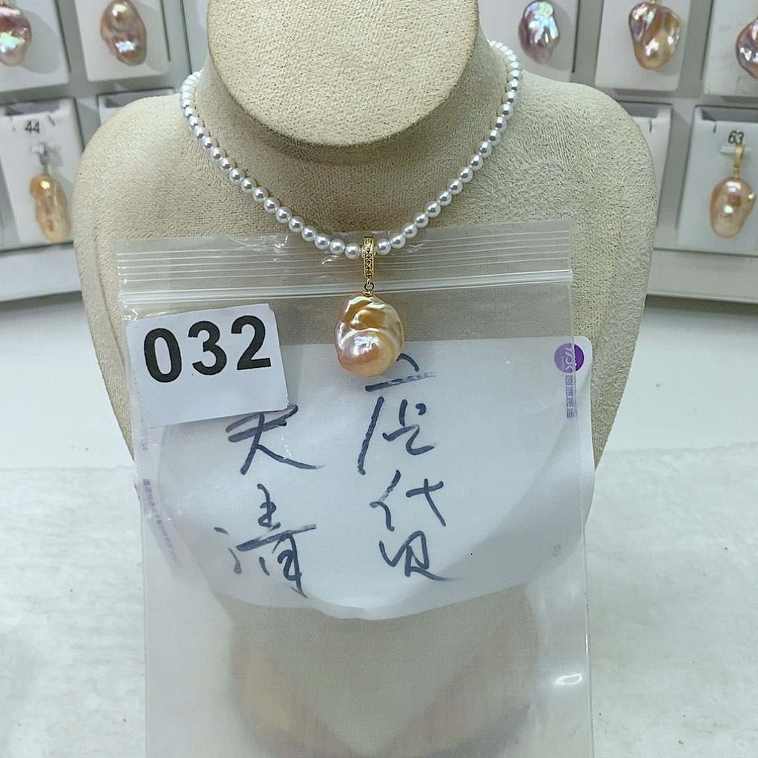 淡水珍珠颈饰合金