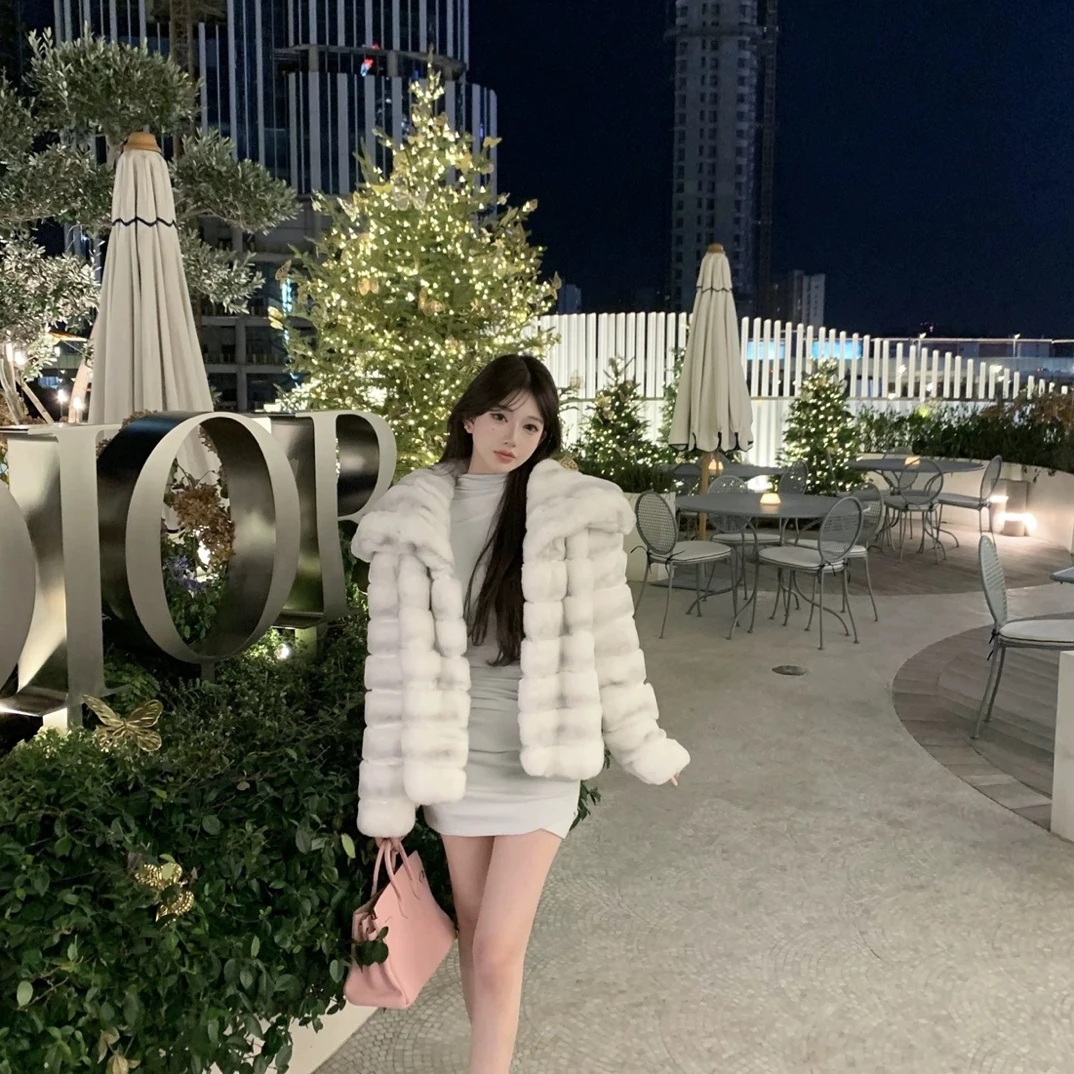 （自拍不发货）“截图款式发给客服备注”孤品福利獭兔皮草外套