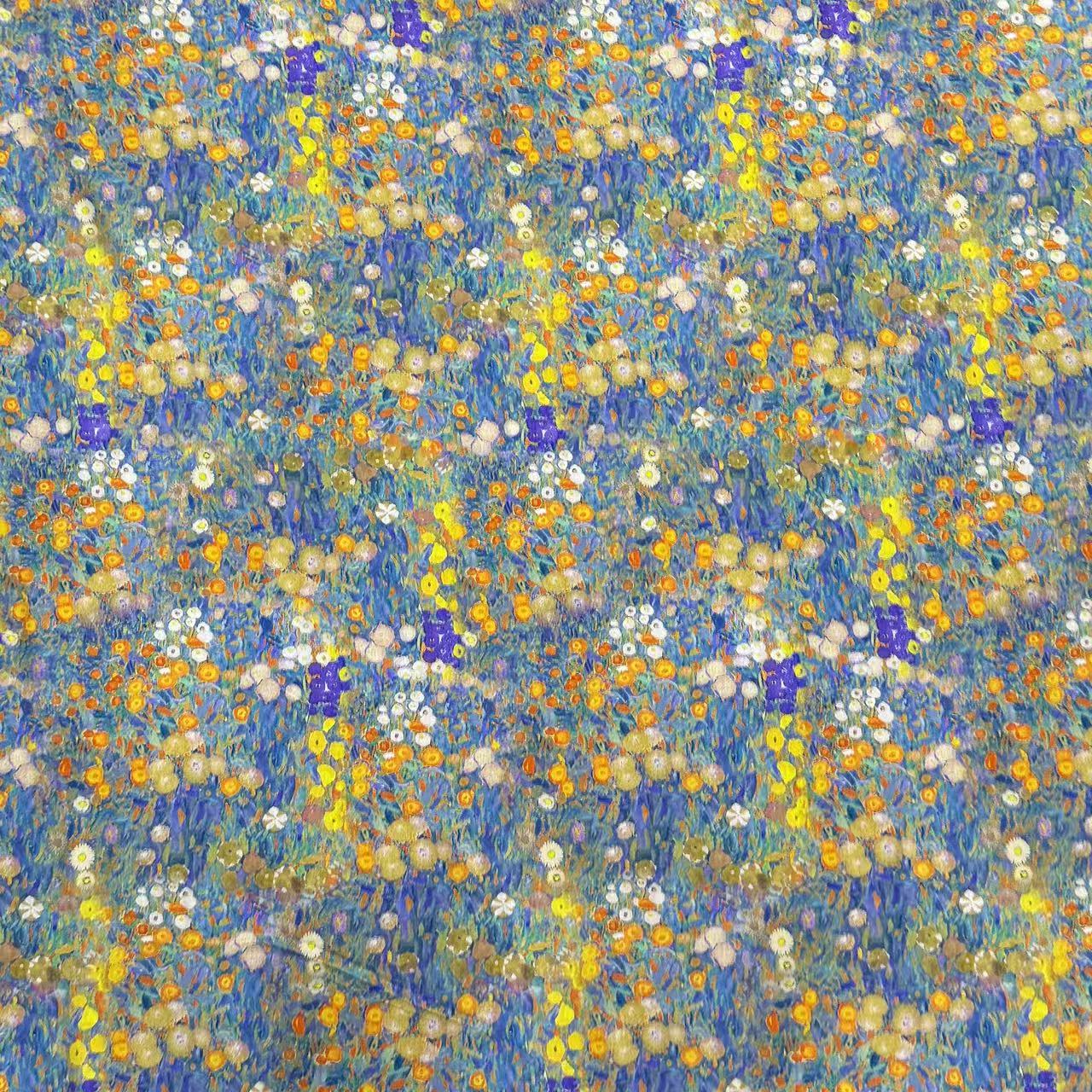 天丝棉绸星河花韵面料（不支持七天无理由退换137）