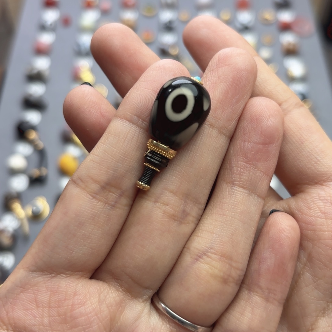 玛瑙/玉髓未镶嵌文玩配饰适配8-11mm的串