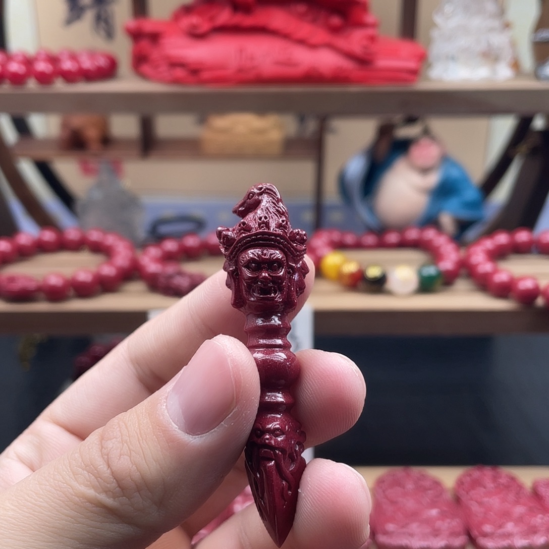 天然辰砂朱砂降魔杵