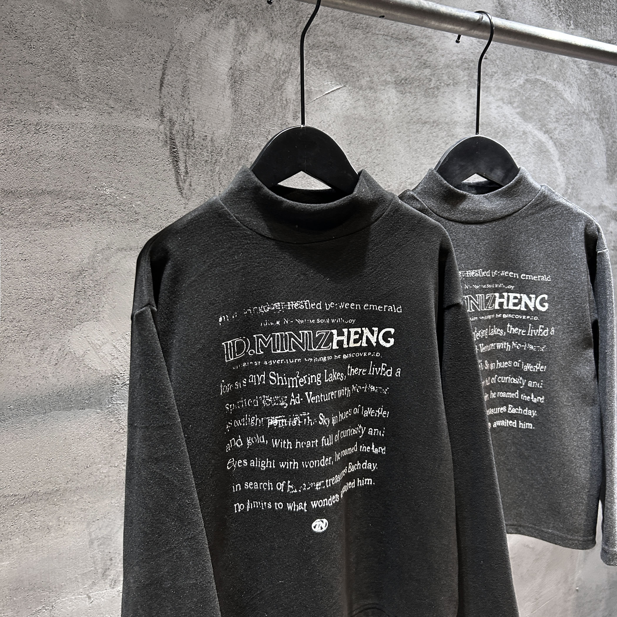 【引力kids】韩版儿童德绒打底衫印字母半高领保暖高品质上衣25C118