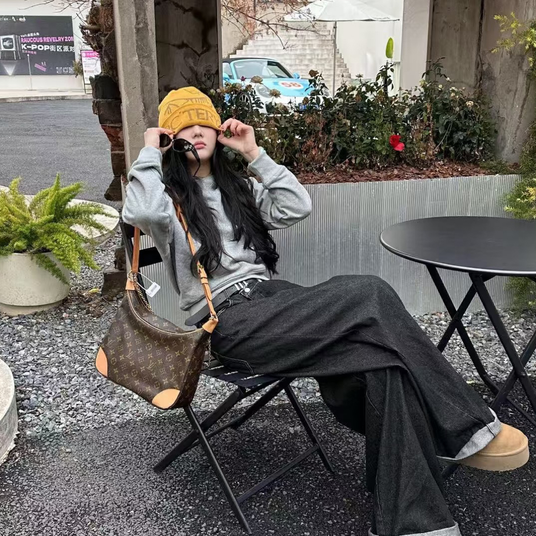 95新 LouisVuitton/路易威登 中古小号牛角包斜挎经典款/全原95新