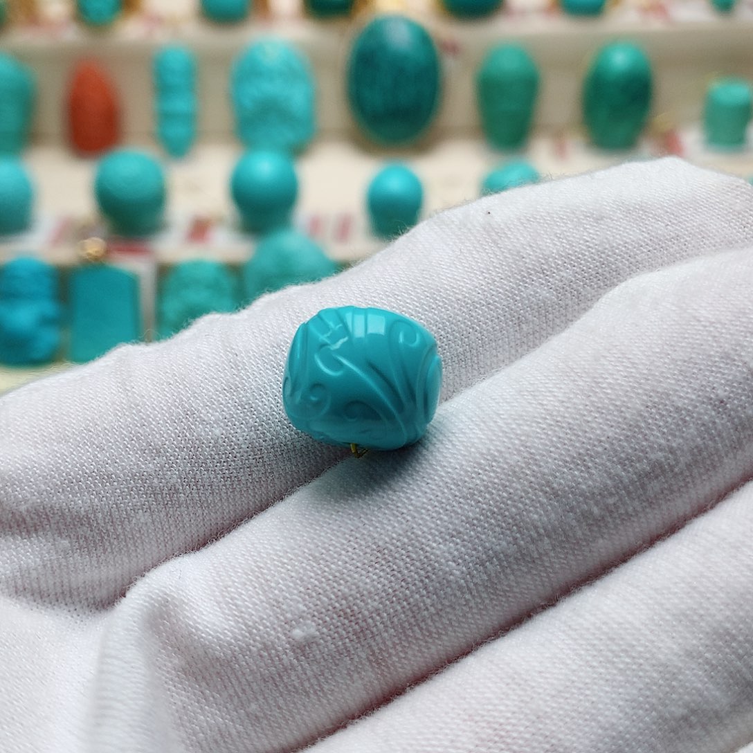 绿松石珠宝半成品未镶嵌