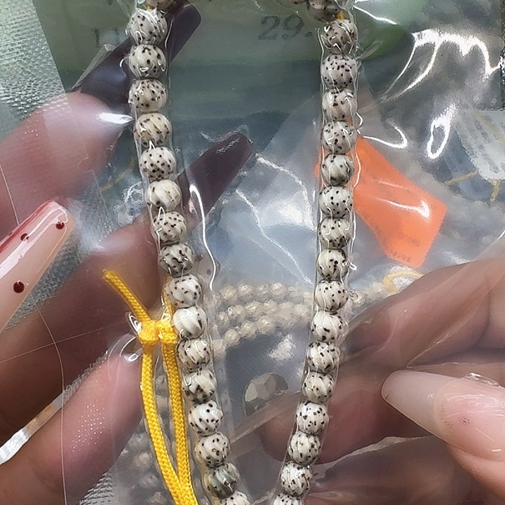 星月菩提手串88殿堂拉丝糖豆手持0.6