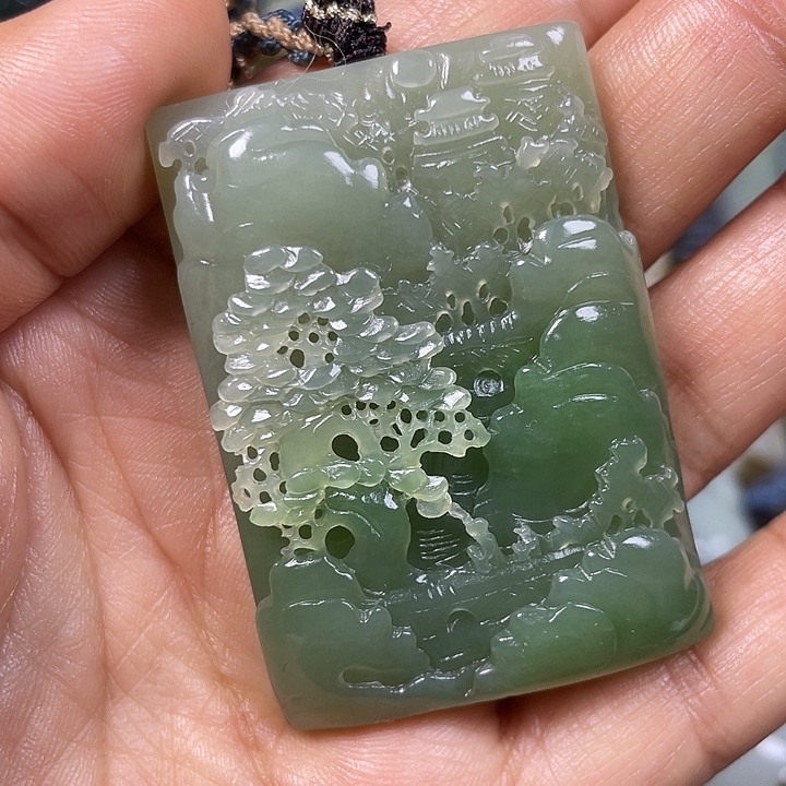 和田玉未镶嵌挂件