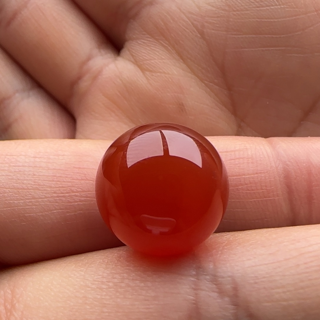 南红玛瑙圆珠14.9未镶嵌