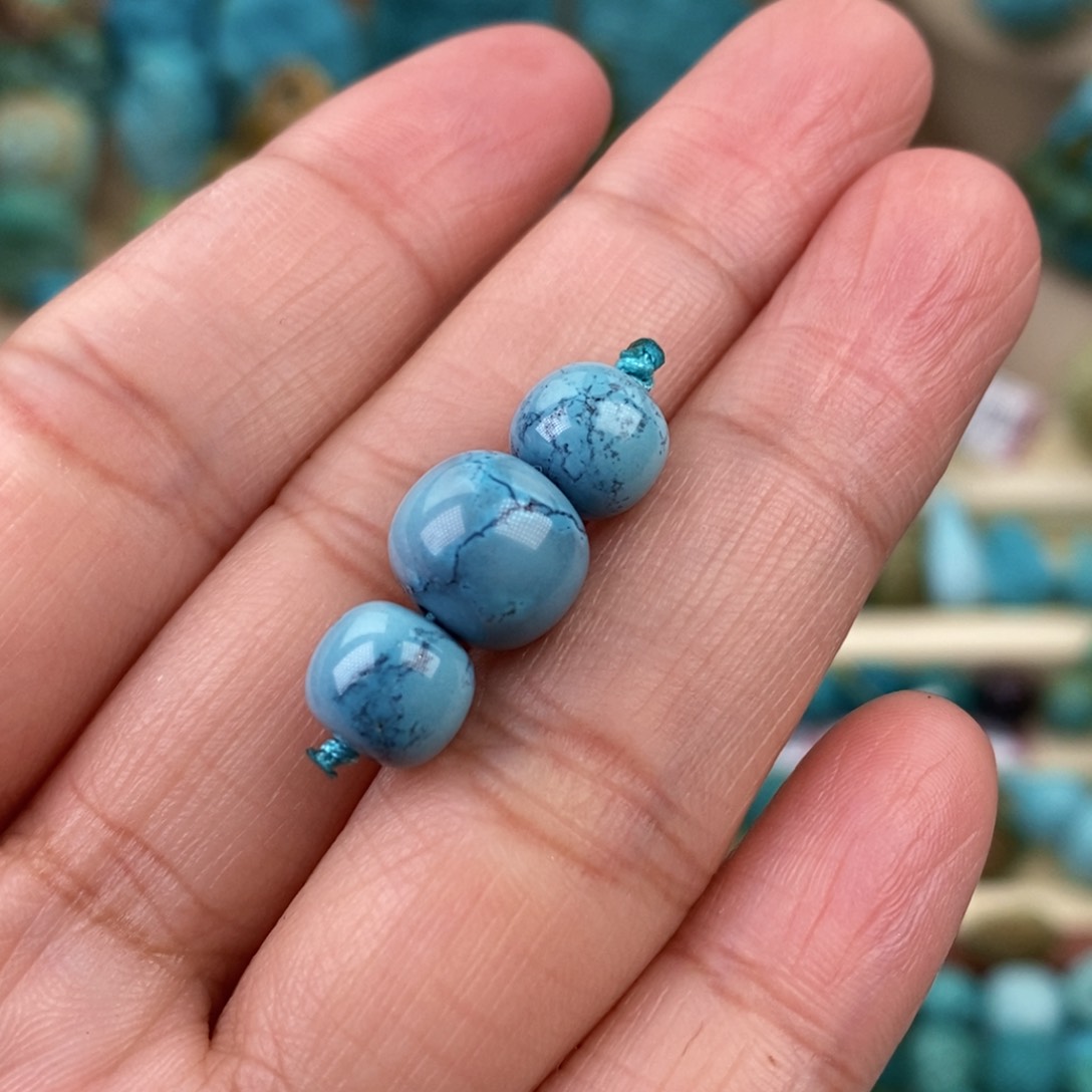 绿松石珠宝奇石未镶嵌7.8-9.8