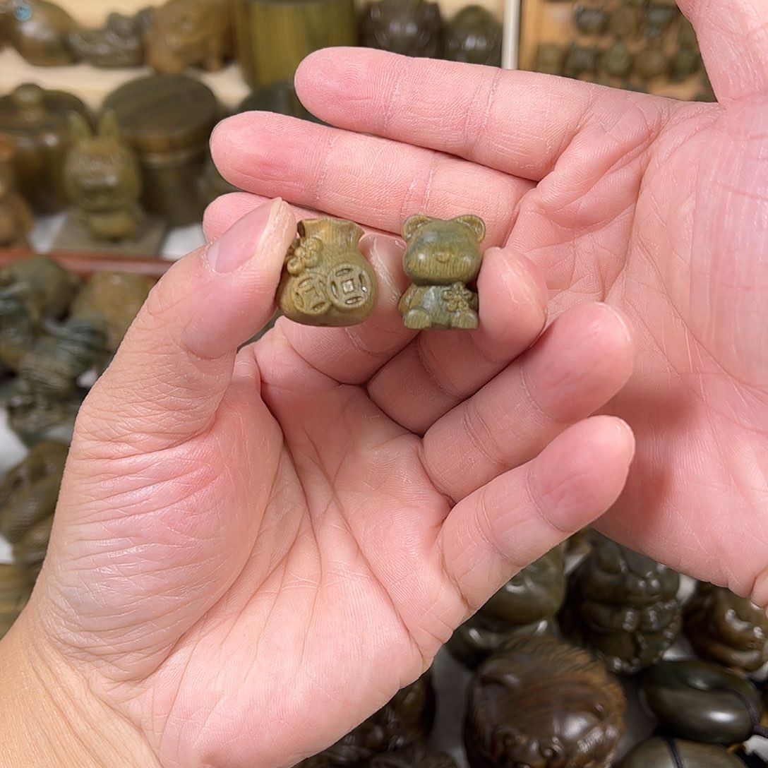 维腊木（绿檀）ʚ***ɞ小小熊和小小钱袋，无须编
