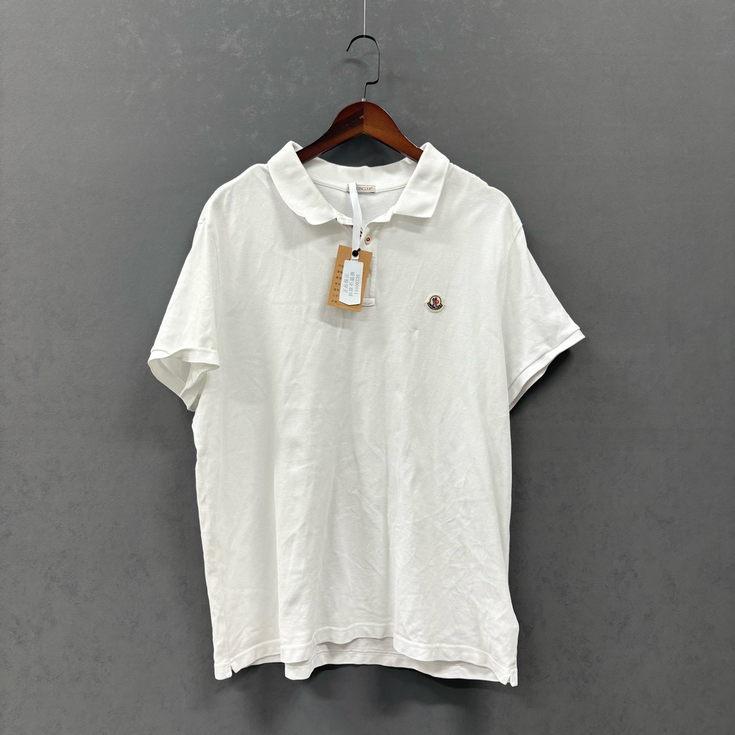 99新 MONCLER 贴片纽扣短袖Polo衫 3xl ys000336