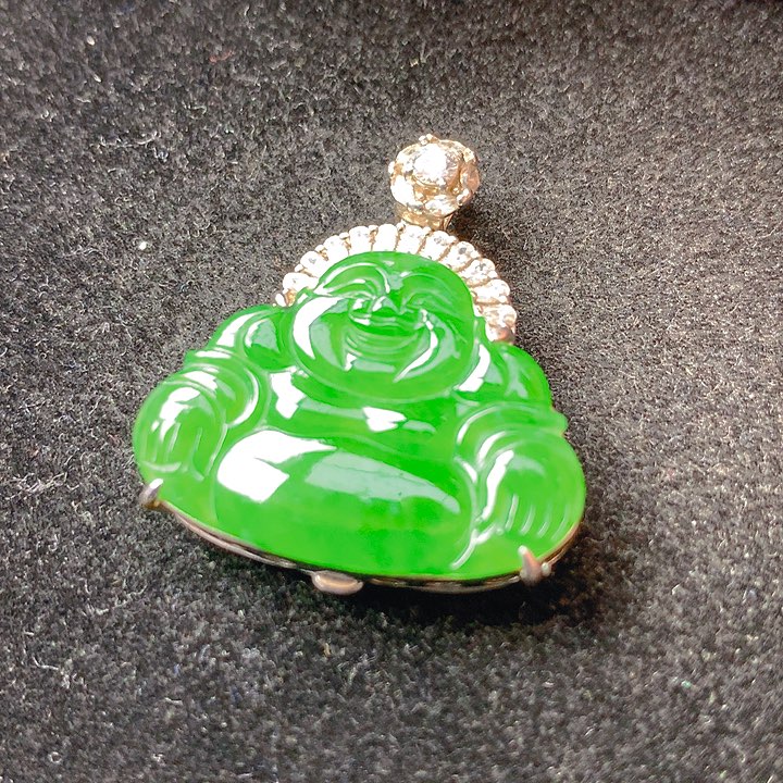 翡翠银S925镶嵌颈饰翡翠