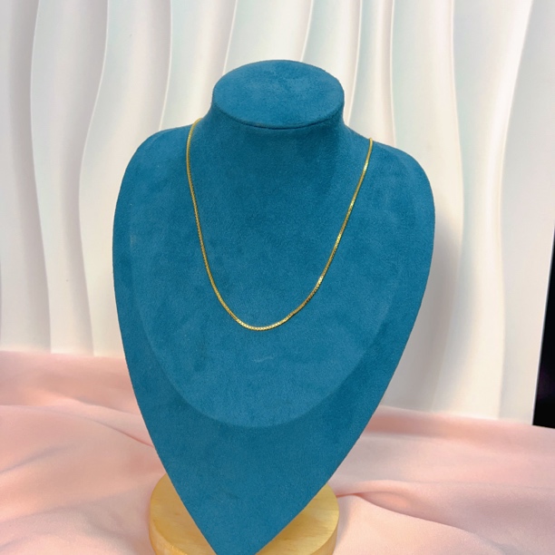 铜合金项链 时尚百搭盒子链锁骨链348027