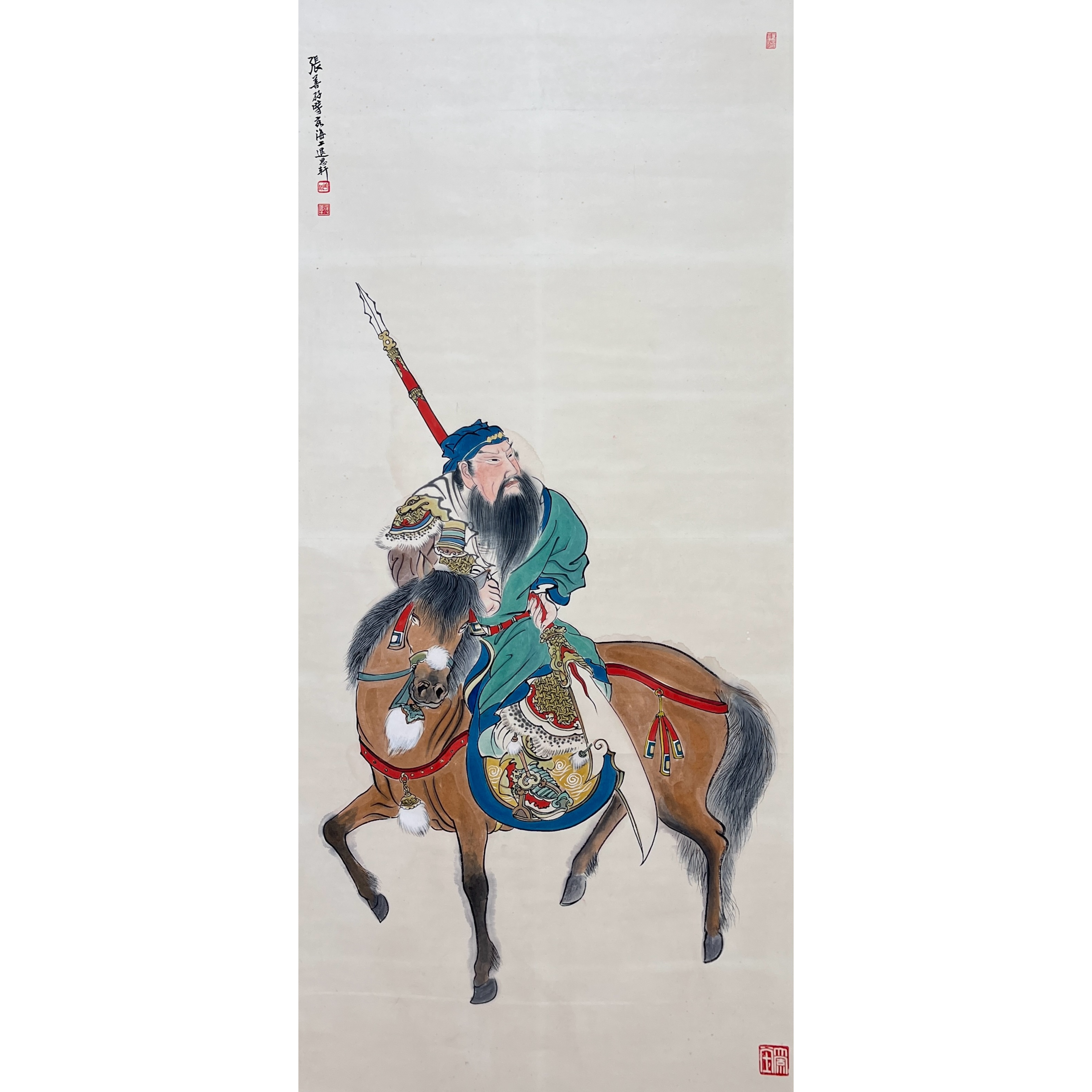 Lot 1396 张善孖《人物画》135cm*62cm