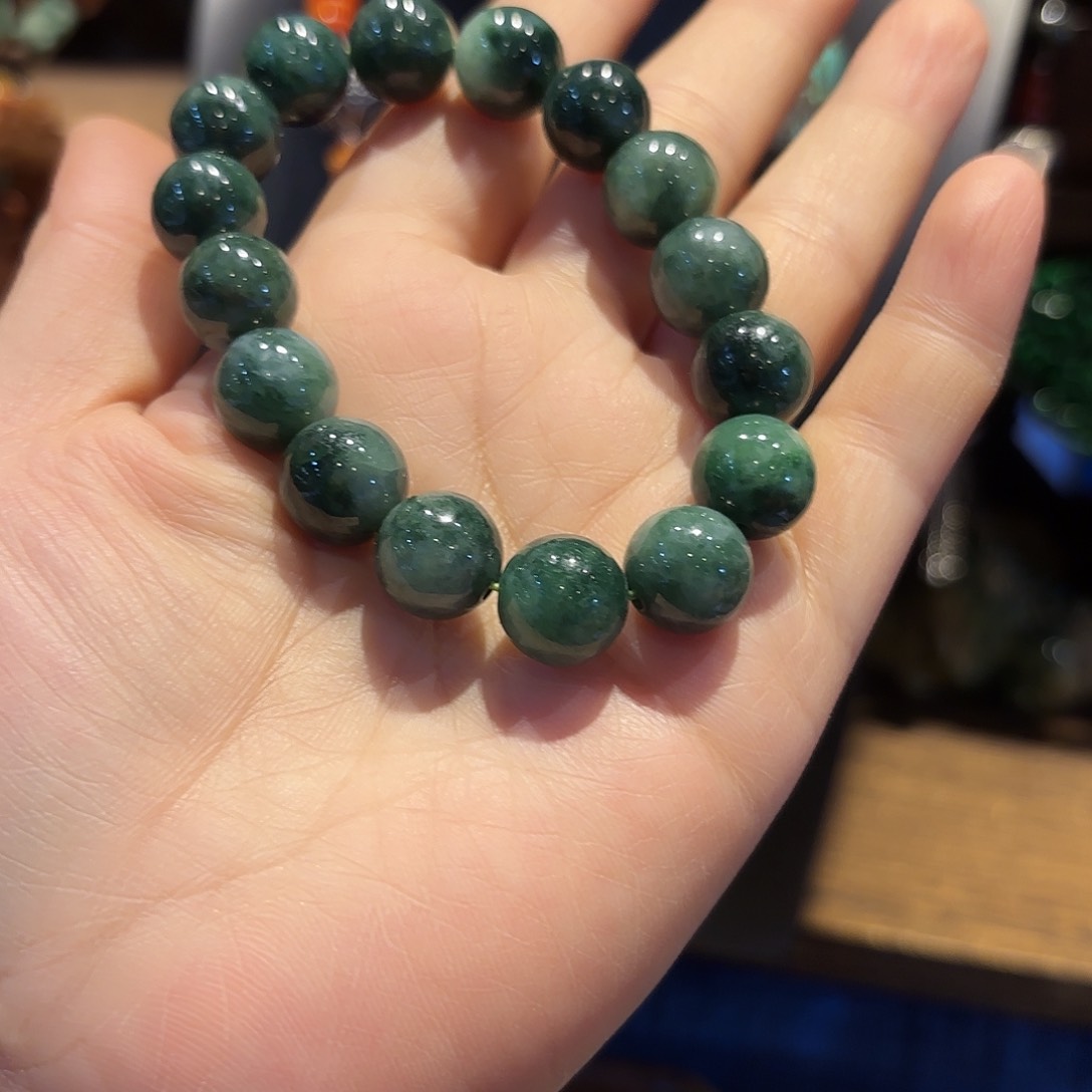 翡翠手链未镶嵌原创