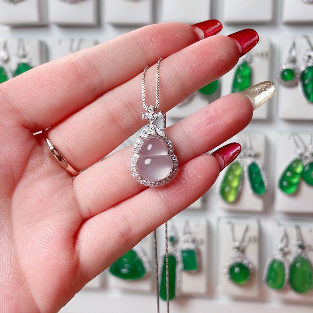 玛瑙/玉髓吊坠(赠链)银S925镶嵌