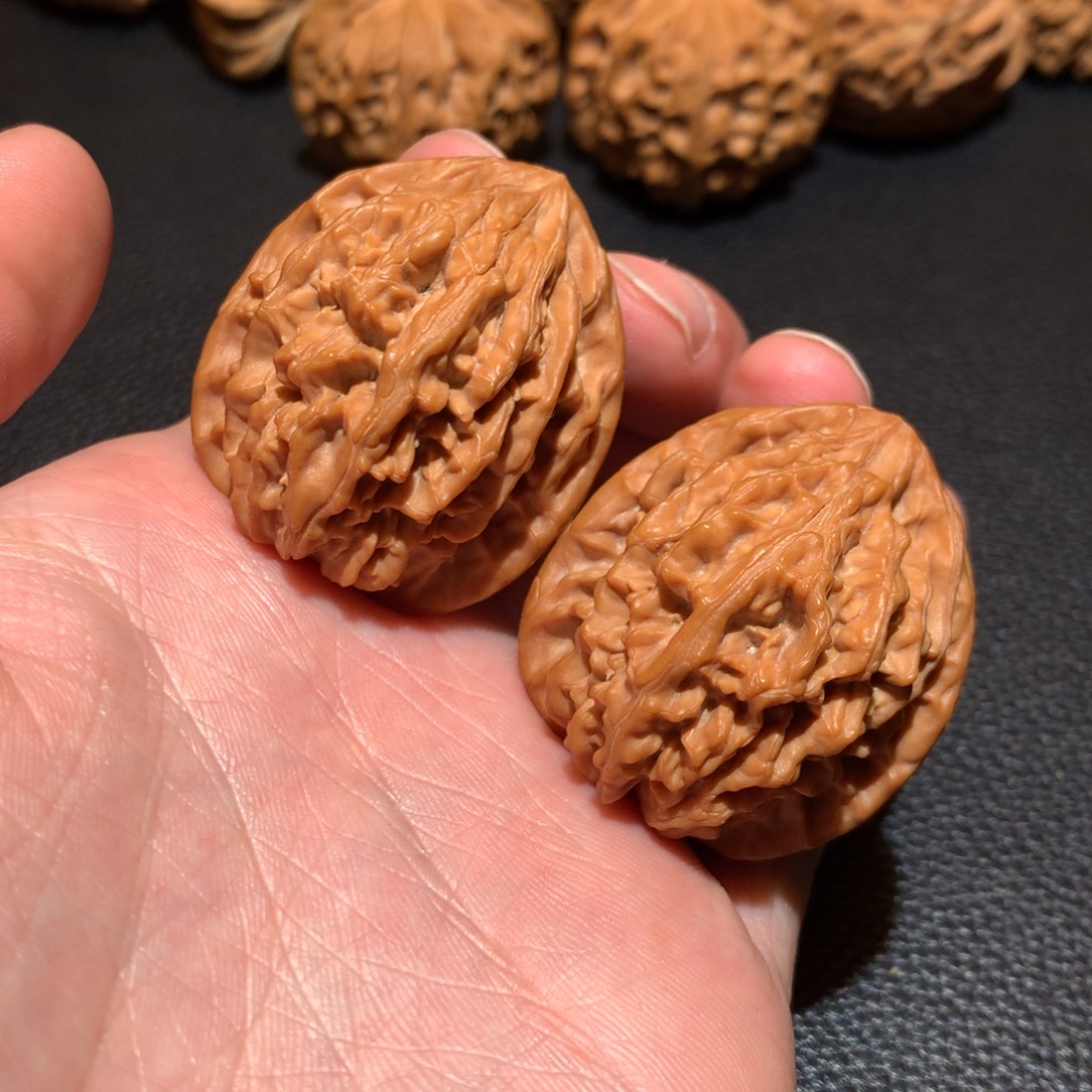 把件文玩核桃饕餮纹36