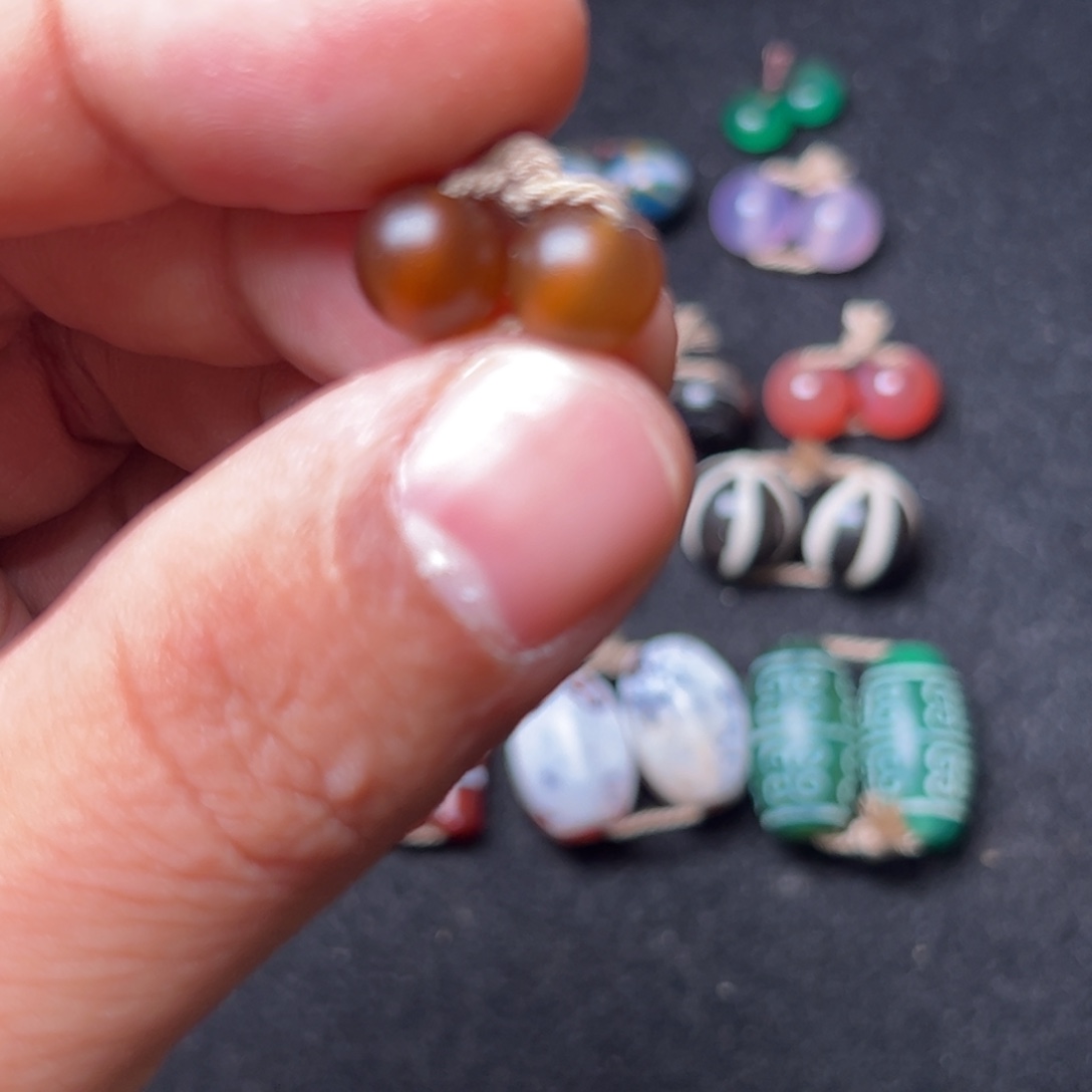 中***和玛瑙/玉髓未镶嵌配饰