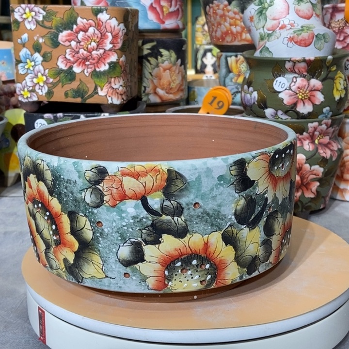 红陶景德镇艺术手绘作品