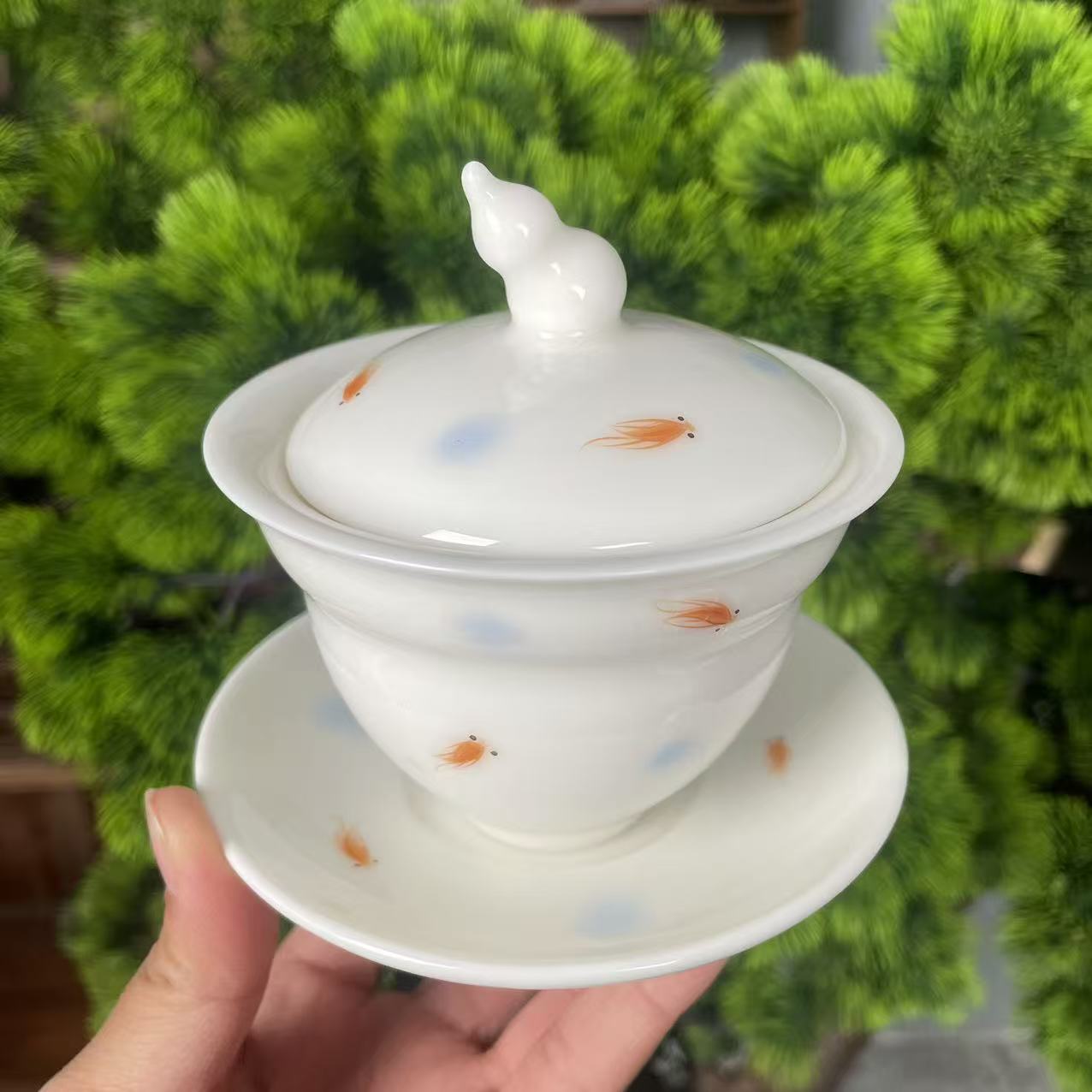 葫芦盖碗--年年有余AA1460