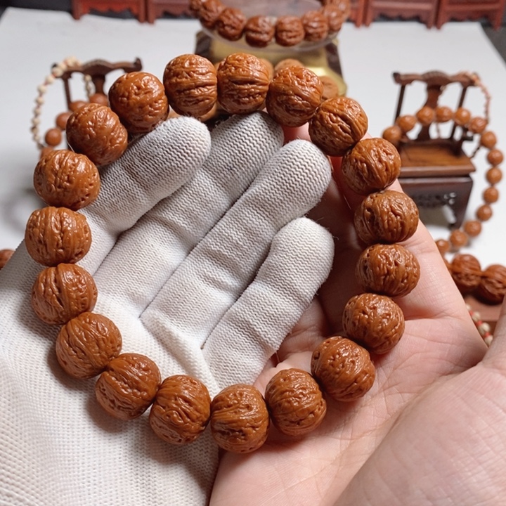 瓜***瓜文玩核桃手串尺寸17