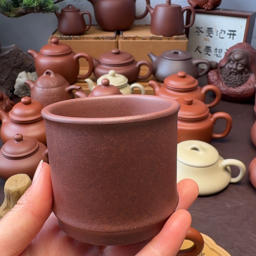 茶壶紫砂特练紫泥  140主人杯