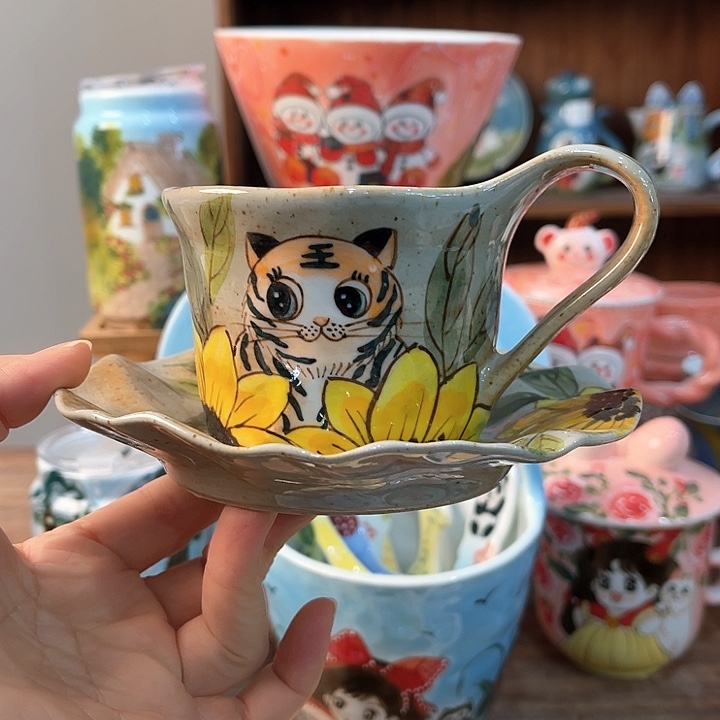 陶景德镇釉下手绘陶瓷 