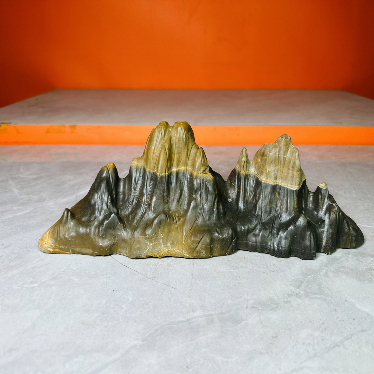 天然中式灵璧石山峰造型鱼缸造型家居观赏摆件尺寸32 9 9