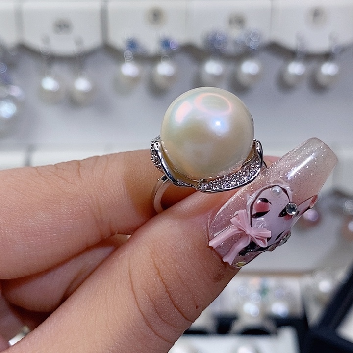淡水珍珠未镶嵌戒指13
