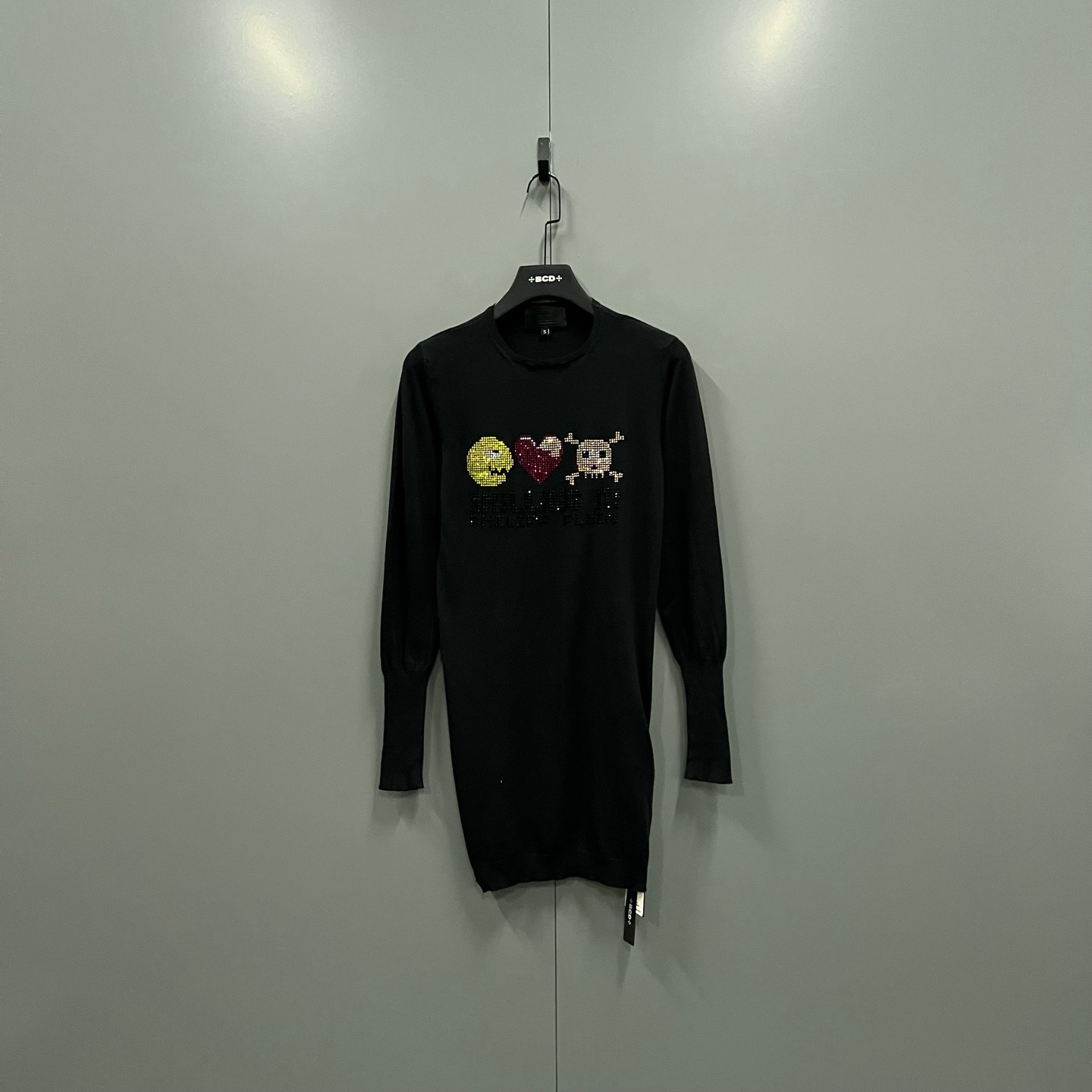 zz20 水钻爱心连衣裙打底衫S码/98新/611080