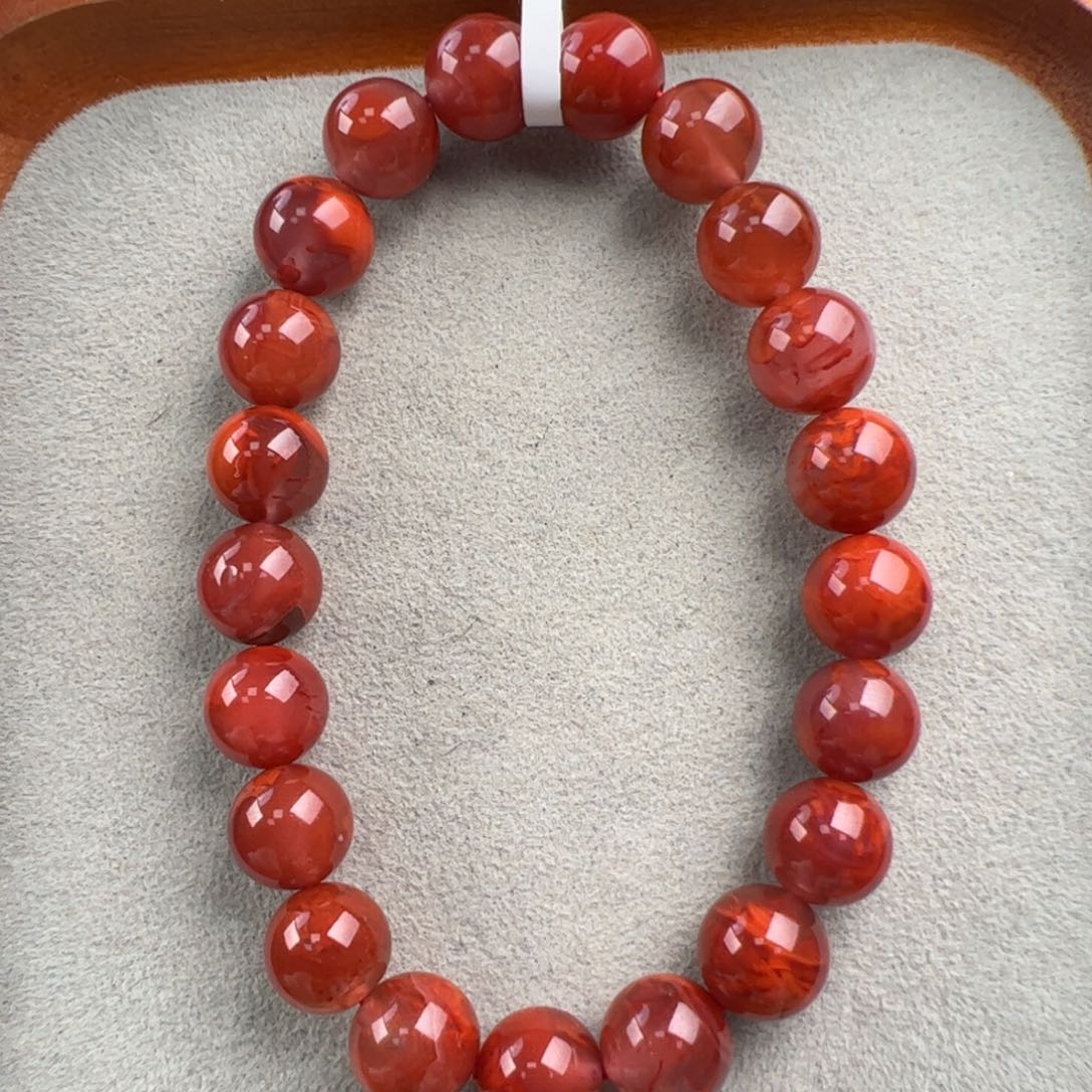 小***碟南红玛瑙未镶嵌（飘花手串9+）
