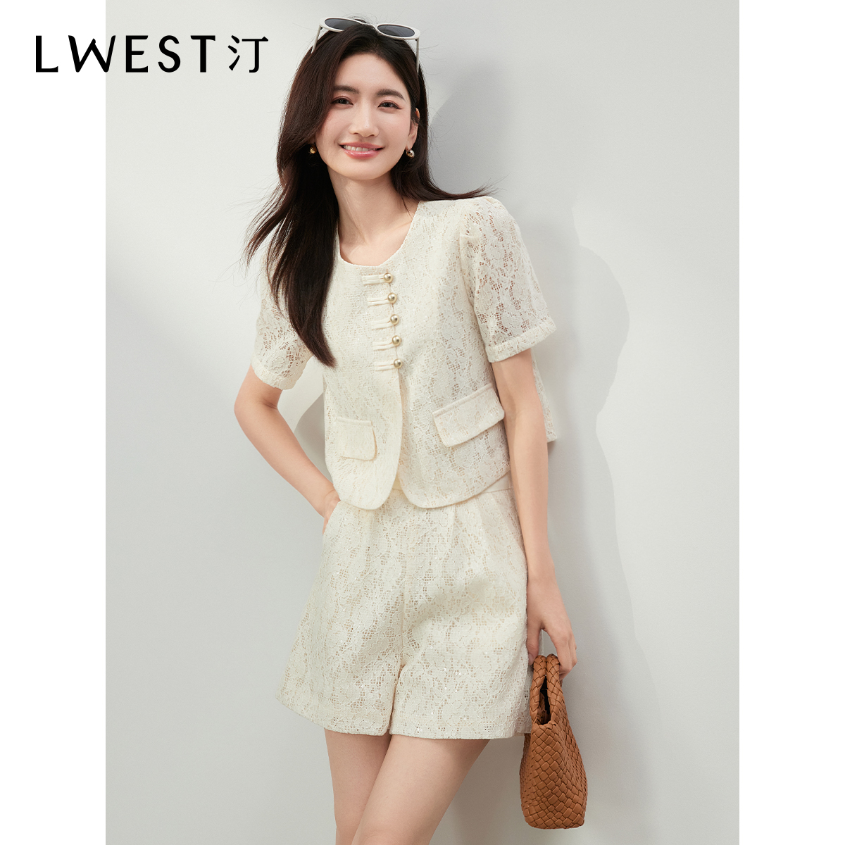 【小铃铛专属】朗文斯汀盘扣上衣短裤两件套DAMG4205C09073