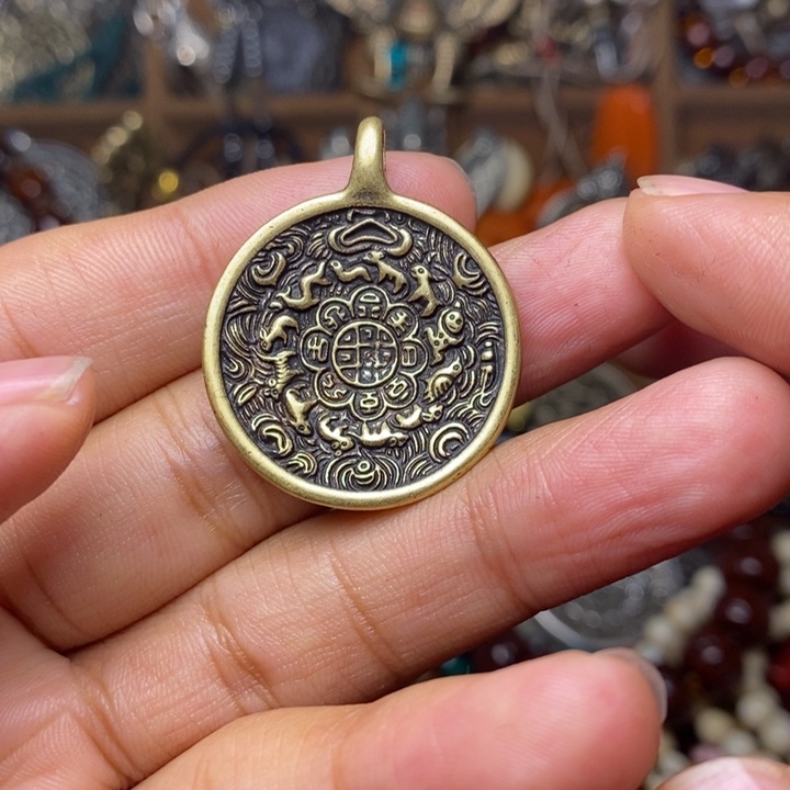 桃核吊坠九宫吊坠