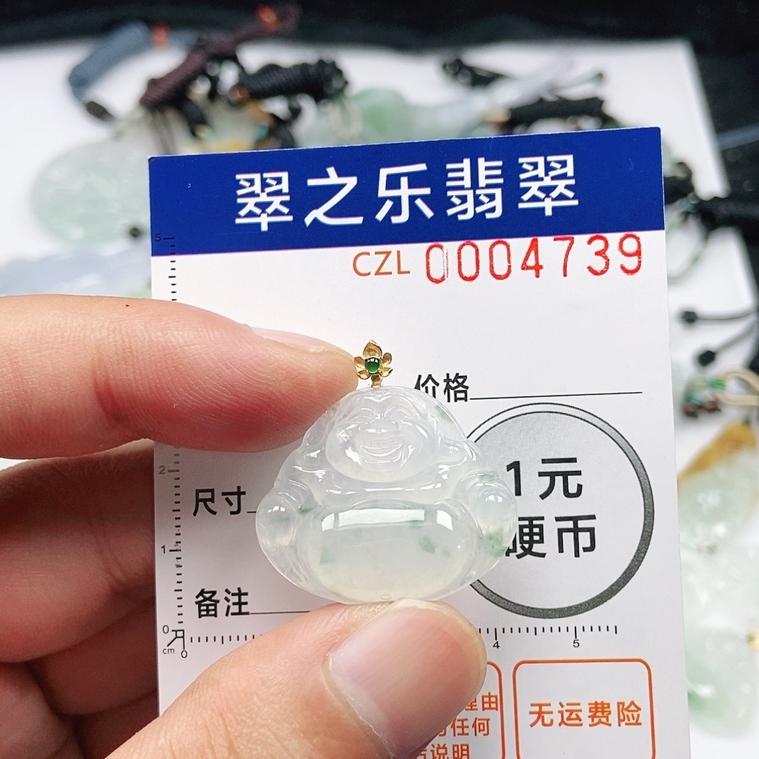 翡翠未镶嵌吊坠(不含链)