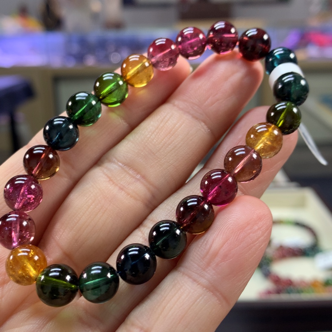 婷***）碧玺手链未镶嵌8.2左右