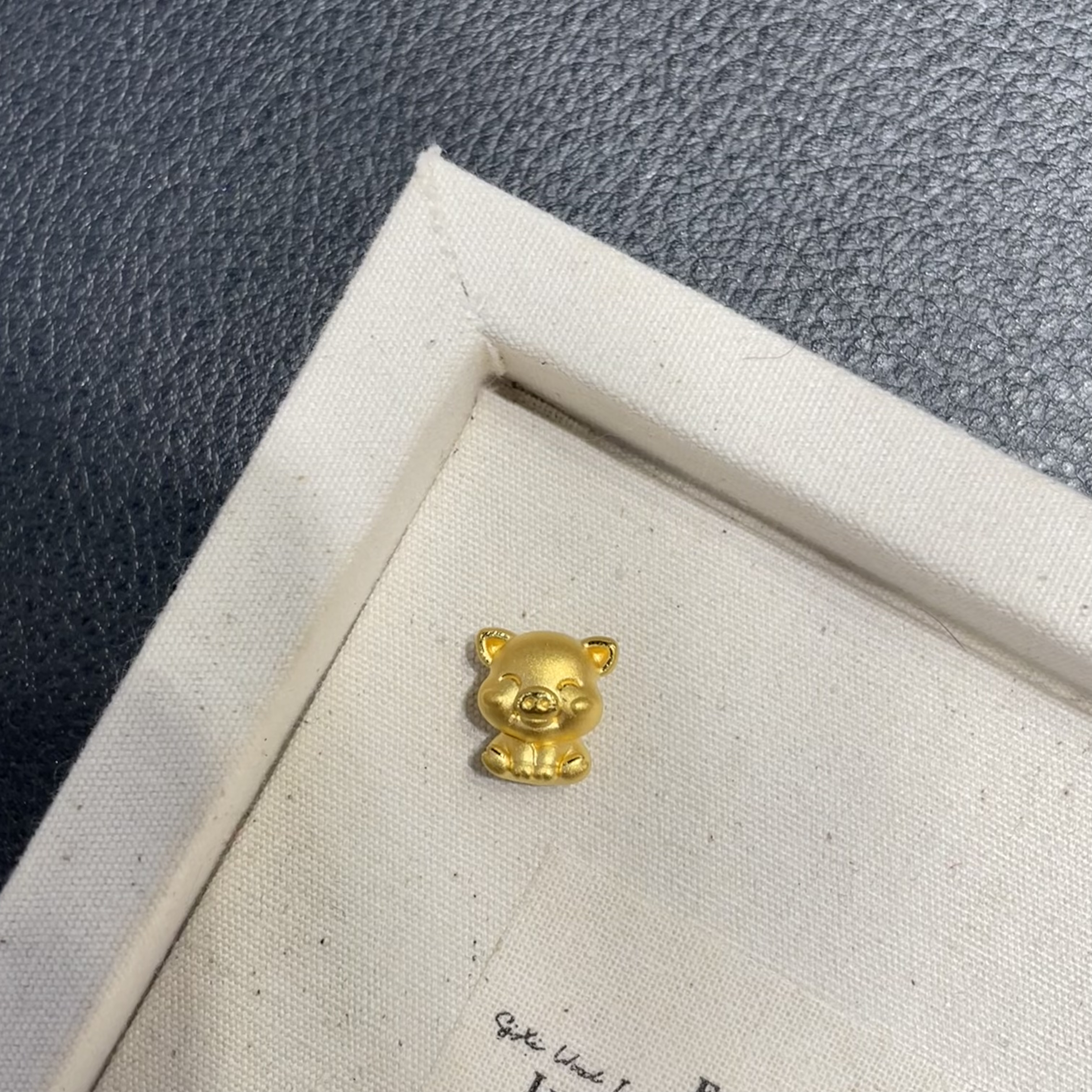 足金999笑笑猪转运珠可爱时尚DIY配件送本命年