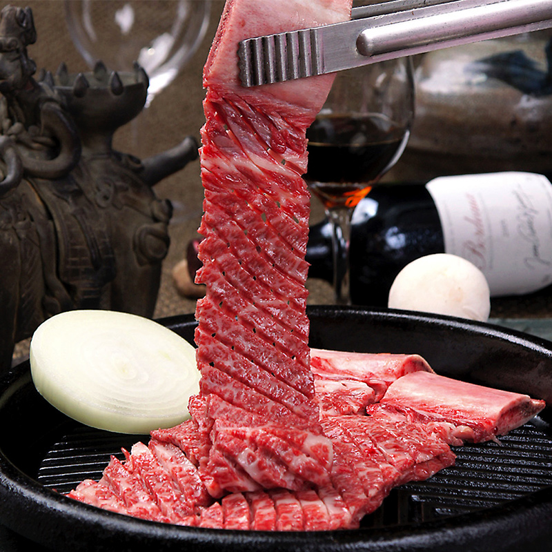 萨拉伯尔烤腌渍牛排骨480g/盒 韩国风味烤肉烧烤冷冻食品