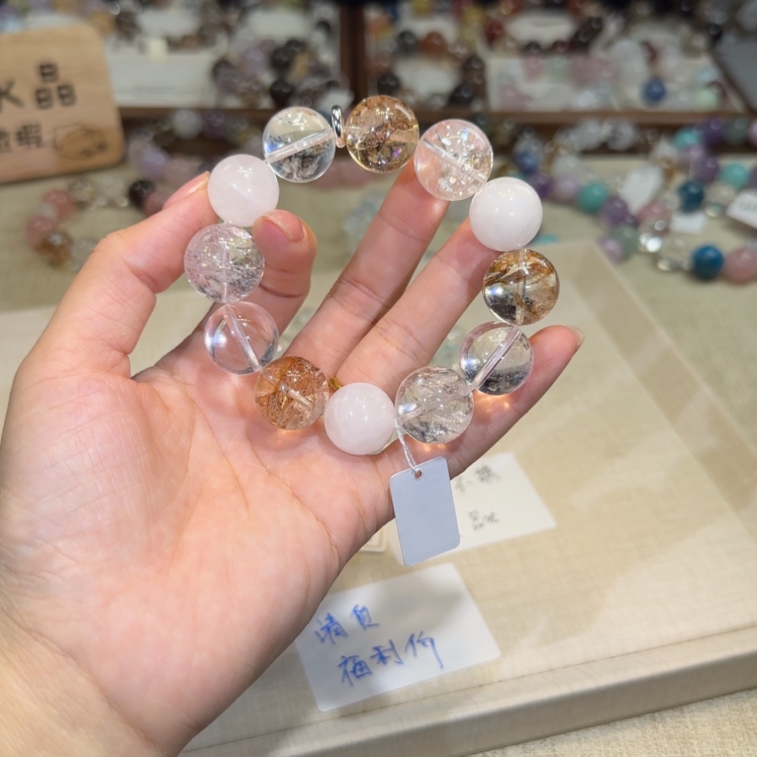 手链水晶银S925镶嵌