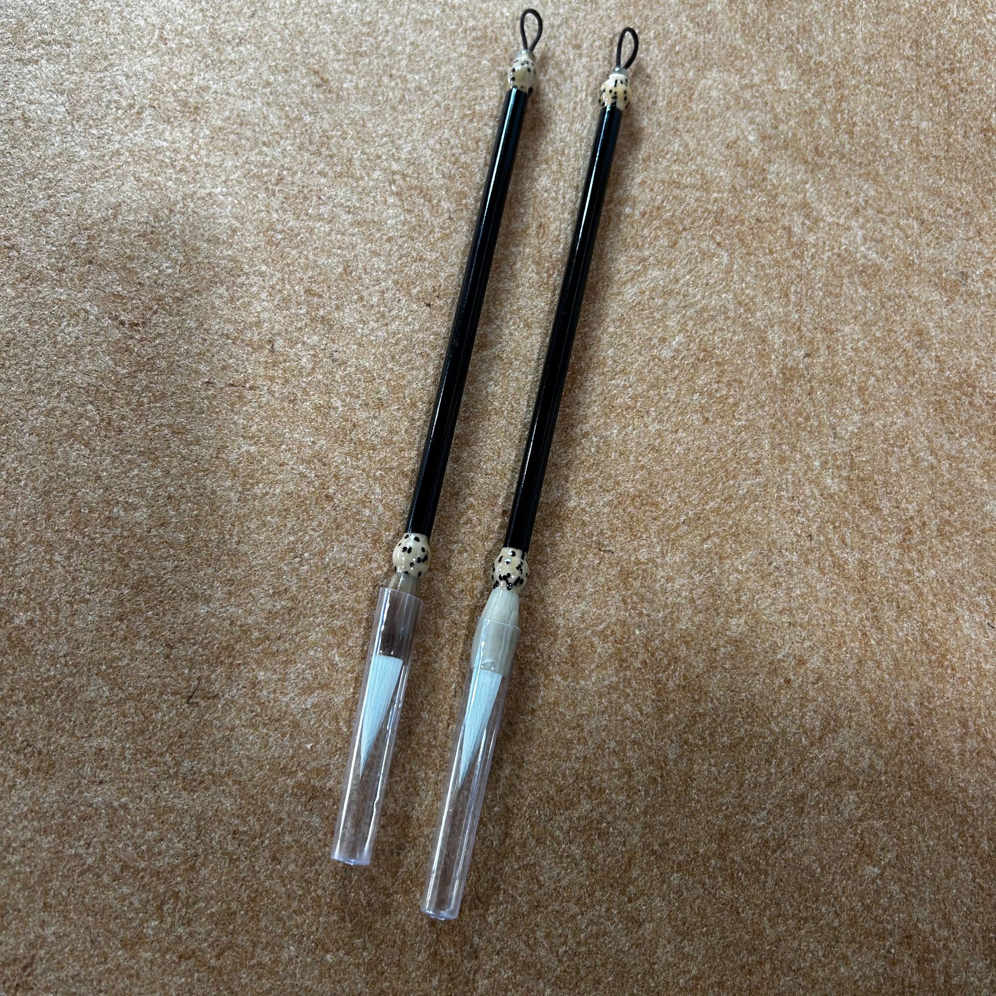 黑檀木菩提花牛角兼毫毛笔 一支