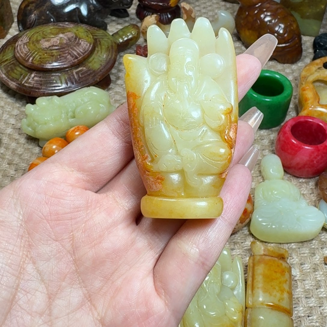 白玉菩提吊坠挂件